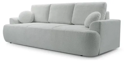 Produktbild von Selsey Barletto – 3-Sitzer-Sofa mit Schlaffunktion und Stauraum, Bouclé, Taupe