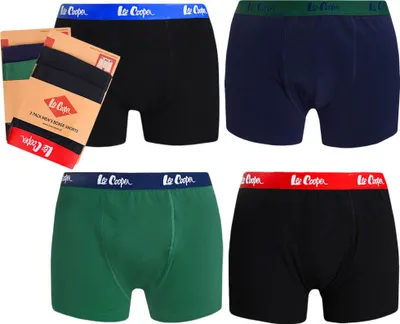 Produktbild von Lee Cooper 4er Pack Boxershorts, Atmungsaktive Baumwoll Unterhosen für Herren XL
