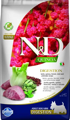 Produktbild von Farmina Pet Food N&D Quinoa, Adult, Klein (5-10 kg), Lamm, 2,5 kg