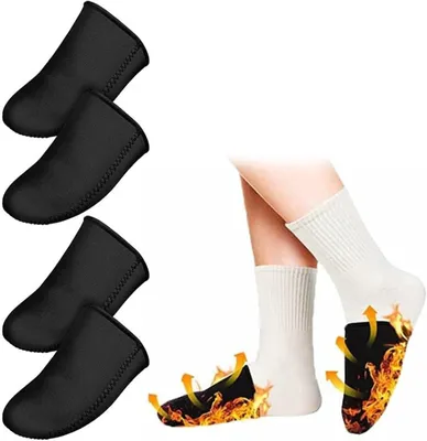 Produktbild von Zehenwärmer aus Neopren, 2 Paar, thermische Schutz, für Winteraktivitäten