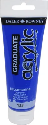 Produktbild von Daler Rowney Graduate Acrylfarbe, 120 ml, Ultramarine