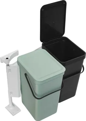Image de Brabantia Sort Go Poubelle 2 x 16 L Dark Grey Jade Green