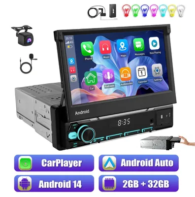Immagine prodotto di Autoradio multimediale - Autoradio - Stereo per auto - Lettore 1 DIN - Autoradio wireless