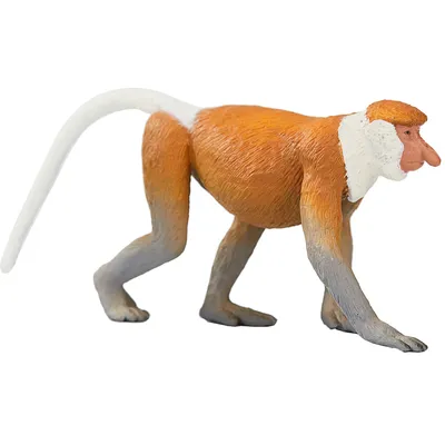 Obrázok produktu pre Mojo Fun Proboscis Monkey, 3 rok / roky, Wildlife, Oranžová, Biela, Polyvinylchlorid (PVC)
