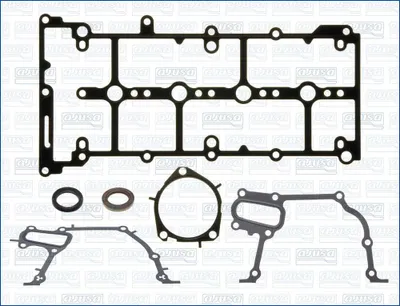 Produktbild von AJUSA Dichtungssatz Steuergehäuse Steuergehäusedichtung 77095000 stirnseitig für FIAT DOBLO Kasten/Kombi (263) 0,3mm 117mm 140mm 7mm 30mm 45mm