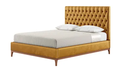 Image de Lit Marlon 160x200 cm avec coutures verticales - Velluto 8-aveo
