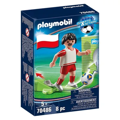 Produktbild von PLAYMOBIL Spieler der polnischen Fußballnationalmannschaft 70486