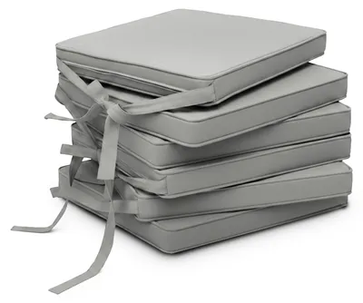 Produktbild von Beautissu 6er Set Loft SK Stuhlkissen Hellgrau, 45x40x5cm