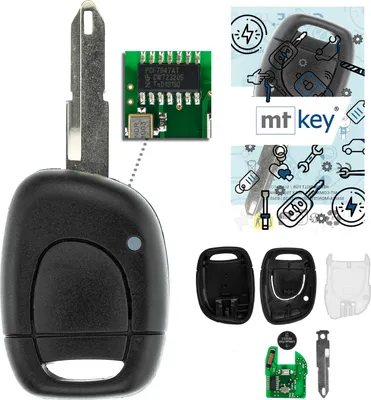 Produktbild von MT-KEY Funk Schlüssel 434MHZ Fernbedienung NE73 NE72 kompatibel mit Renault Clio II III 01-12 Symbol 01-08 433MHZ Autoschlüssel