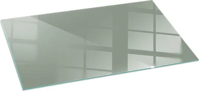 Obrázek produktu pro Skleněná podlahová deska 100x50 cm - Krbová deska skleněná - Krbová deska skleněná - Ochranné sklo - Ochranná deska proti jiskrám - Skleněná podlahová deska nehořlavá - Tepelná ochrana podlahy ze skla - Barva šedozelená
