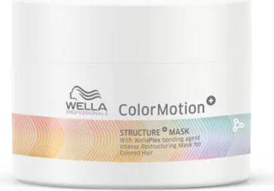 Produktbild von Wella Professionals ColorMotion+ Structure+ 150ml, 150 ml, Frauen, Gefärbtes Haar, Gefärbtes Haar, Farbschutz, Glanz, Verstärkung, Topf, AQUA/WATER/EAU, BIS-HYDROXY/METHOXY AMODIMETHICONE, STEARYL ALCOHOL, CETYL ALCOHOL,...
