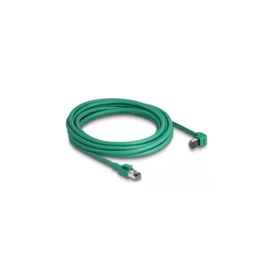 Produktbild von DeLOCK RJ45 Netzwerkkabel PROFINET SF/UTP 90° gewinkelt 5 m grün, 5 m, Cat6, SF/UTP (S-FTP), RJ-45, RJ-45, Grün