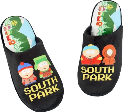 Image de South Park - Pantoufles pour hommes, Pixel NS8652 (43 EU - 44,5 EU) (Noir/Jaune)