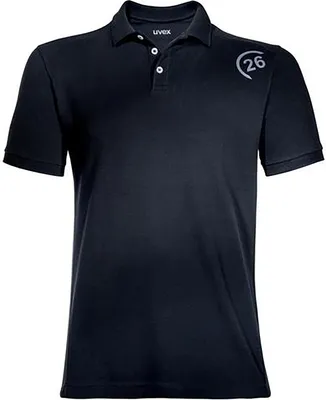 Produktbild von Uvex 26, Hemd, Mann, Schwarz, 3XL, Kleidungsknopf, Baumwolle, Polyester