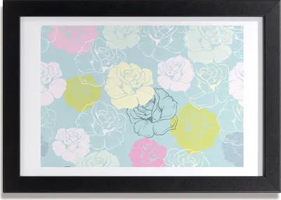 Produktbild von Bild 30x20 MDF-Rahmen, Wandkunst Rosen