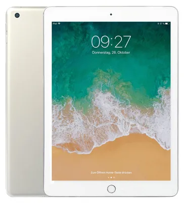 Produktbild von Apple iPad , 24,6 cm (9.7"), 2048 x 1536 Pixel, 128 GB, iOS 11, 469 g, Silber