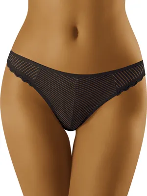 Produktbild von Wolbar Dame String Unterhose Unterwäsche WB117 , Schwarz, L