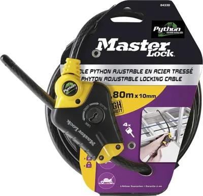 Produktbild von Master Lock verstellbares Python Verschlusskabel 10mm 8433EURD