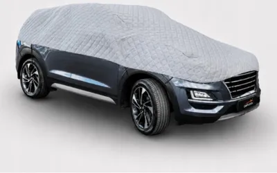 Produktbild von CarPassion Autoabdeckung - Halbgarage - Schutzhülle - Wasserdicht & Frostbeständig - Größe XL - Grau - 485 cm