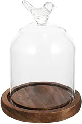 Produktbild von Famanu Käseglocke - Käseplatte mit Glocke - 14x9 cm