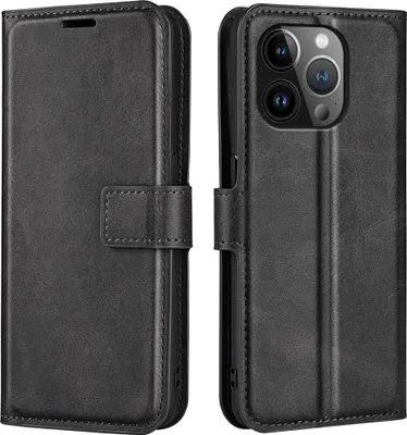 Produktbild von iPhone 15 Pro Hülle - Coverup Deluxe Klapphülle - Schwarz