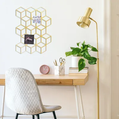 Immagine prodotto di Wallity, Moodboard- TNL1701, Oro, Altre decorazioni per la casa, 45 x 60 cm, 100% metallo (spessore: 1