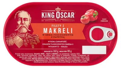 Obrázek produktu pro Filety z makreli w sosie pomidorowym 160 g