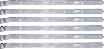 Produktbild von Alberts 846077 Ladenband, gekröpft, Abschluss abgerundet, galvanisch verzinkt, dickschichtpassiviert, Rolle Ø16 mm, Größe 782 x 40 mm, 6er Set