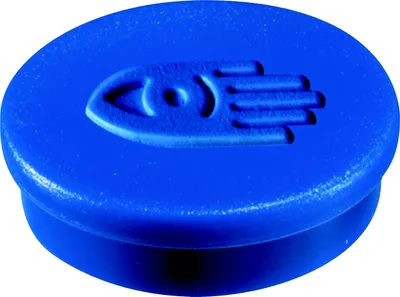 Produktbild von Haftmagnete 20mm Durchmesser blau VE=48x10 Stück
