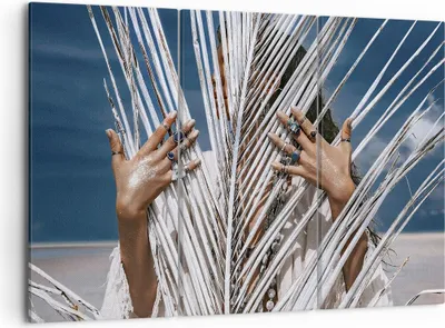 Produktbild von Bild auf Leinwand - Leinwandbild - 3 Teile - Hände Finger Schmuck - 105x70cm - Wand Bild - Wanddeko - Wandbilder - Leinwanddruck - Bilder - Wanddekoration - Leinwand bilder - Wandbild - CE105x70-4892