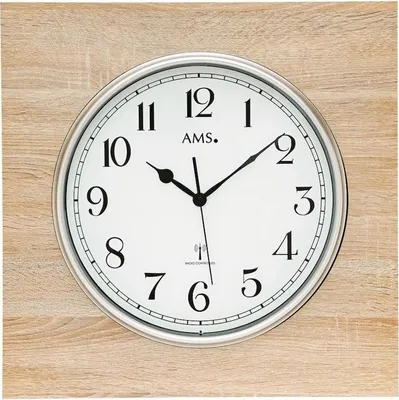 Image de Horloge murale radio-pilotée AMS - 5552