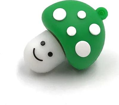 Immagine prodotto di Onlineworld2013 Fungo portafortuna rospo con faccia verde Divertente chiavetta USB 64 GB USB 3.0