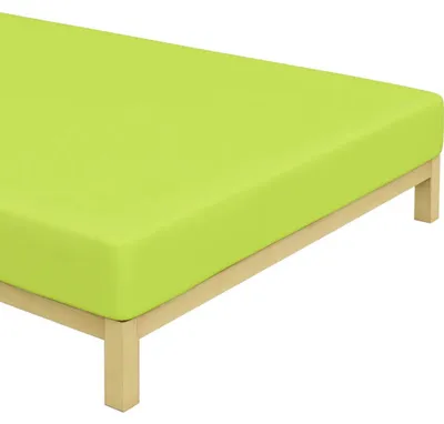 Zdjęcie produktu dla Prześcieradło dżersejowe limonkowe Wymiary: 180x200 cm