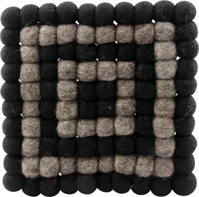 Produktbild von Filzuntersetzer - Filzmatte - Untersetzer - schwarz - quadratisch - ca. 20 cm