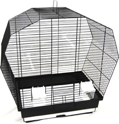 Produktbild von Vogelkäfig Vogelheim für Sittiche schwarz 57 cm