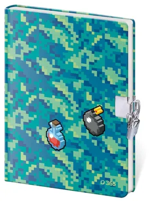 Obrázek produktu pro Zápisník B6/60K, hladký povrch, Pixel Quest, značka HELMA