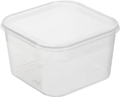 Produktbild von plast team Gefrierdose Helsinki 3,0 Liter quadratisch transparent