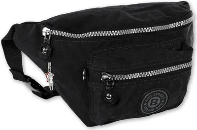 Produktbild von Bag Street Nylon Tasche Damen Herren Gürteltasche schwarz 27x10x16 OTJ506S