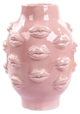Produktbild von Keramische Lippenvase für moderne Dekoration
