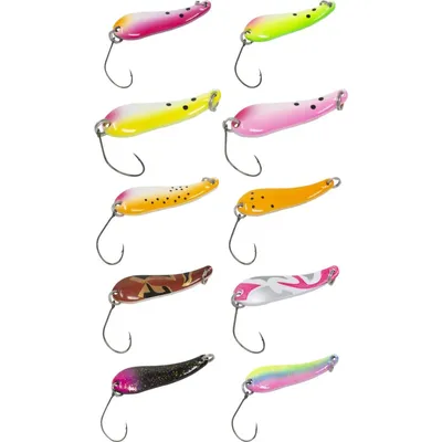 Produktbild von FTM Spoon Bomb 4g 3,9cm - Forellenblinker, Farbe:pink-weiß/ schwarz