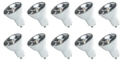 Produktbild von Spectrum GU10 LED Spot Lampe 6W 500lm 6000K Kaltweiß 230V 10 Stück