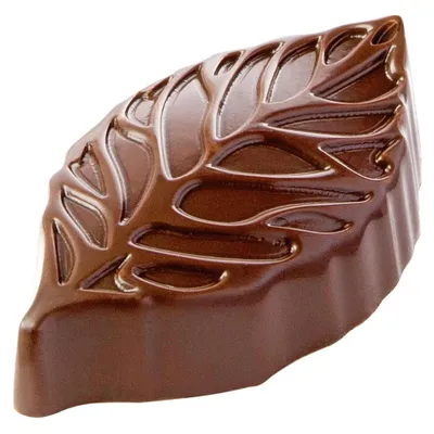 Image de Moule à chocolat – Feuille, 44,5 x 26 x 13,5 mm