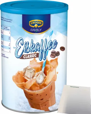 Immagine prodotto di Eiskaffee classico della famiglia Krüger (dose da 275 g) + blocco usy