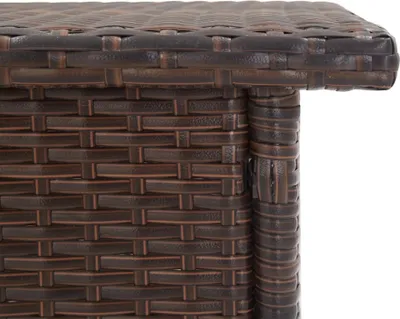 Produktbild von Möbel Esstisch/Outdoor Tisch - Beistelltisch - moderne Design - Balkontisch - Braun 50x50x47 cm Poly Rattan Top3572981