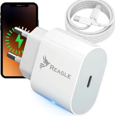 Immagine prodotto di Caricatore Rapido 35W Usb-C + Cavo 1M Cubo Per Iphone 15 Pro Max Galaxy S