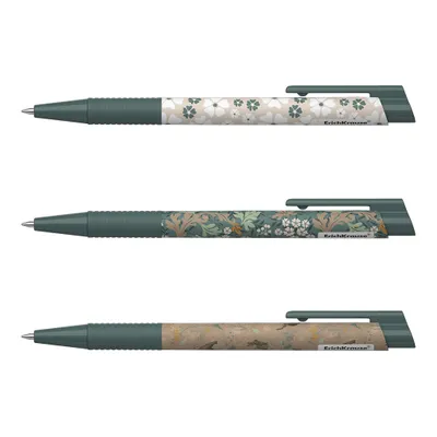 Produktbild von Druckkugelschreiber Natural Life 0,35mm mit Gummigriff 24er Set Blau