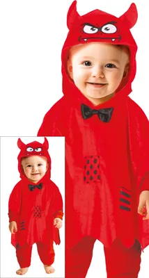 Obrázek produktu pro Daemon Poncho Dětský Halloween s kapucí Ďábel Červený kabát s kapucí Strašidelná noc Zábavný uni kostým Mýtické stvoření Dobrodružství Fantazie Zábavné oblečení, Velikost: 86/92 Barva: červená
