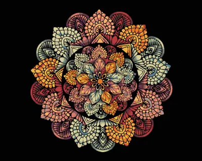 Produktbild von Zuty - Malen nach Zahlen - MANDALA IX, 40x50 cm, mit Keilrahmen (bereits gespannt)