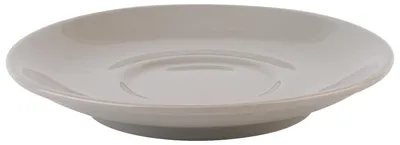 Cappuccino-Schale aus Porzellan, grau, Ø 15,5 cm, Höhe 2,5 cm