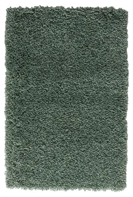 Obrázek produktu pro MY-RUG Koberec, koberec s vysokým vlasem Shaggy Star, 90x60, zelený, mírně lesklý, extra nadýchaný, obdélníkový tvar